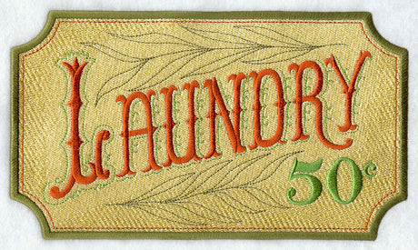 Laundry 50 Cents Sign