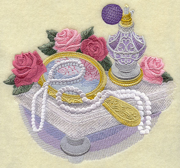 Victorian Vanity with Roses