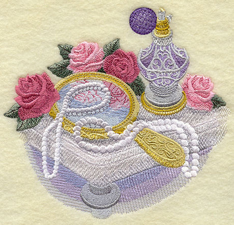 Victorian Vanity with Roses