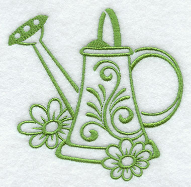 Watering Can with Daisies