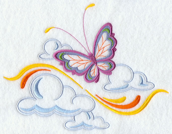 Butterfly in Clouds