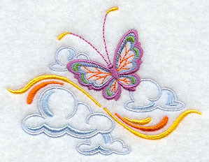 Butterfly in Clouds