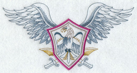 Eagle Shield with Wings