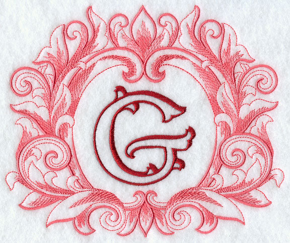 Grand Flourish Capital Letter G - 6 1/2 Inch