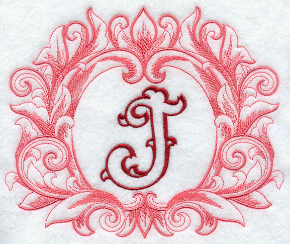 Grand Flourish Capital Letter J - 6 1/2 Inch