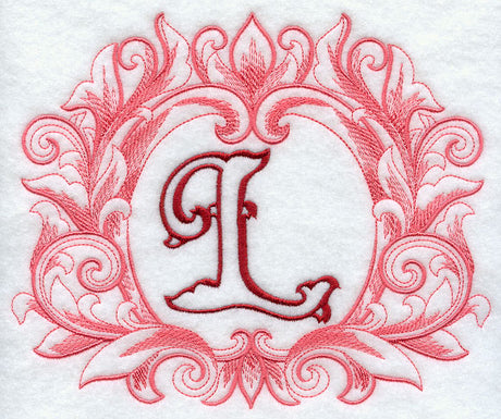 Grand Flourish Capital Letter L - 6 1/2 Inch