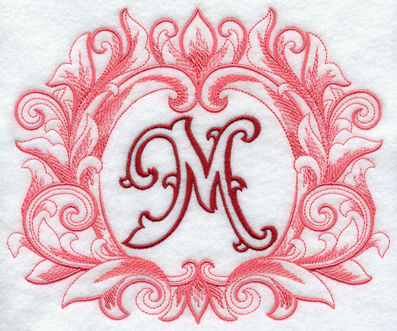 Grand Flourish Capital Letter M - 6 1/2 Inch