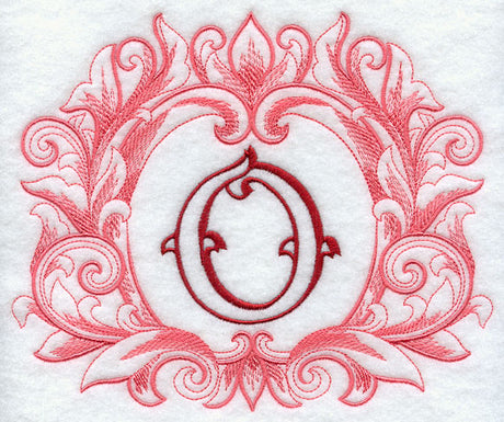 Grand Flourish Capital Letter O - 6 1/2 Inch