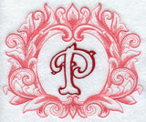 Grand Flourish Capital Letter P - 6 1/2 Inch