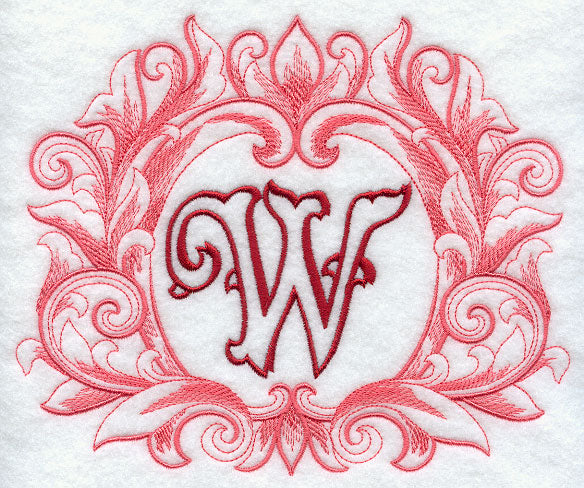 Grand Flourish Capital Letter W - 6 1/2 Inch