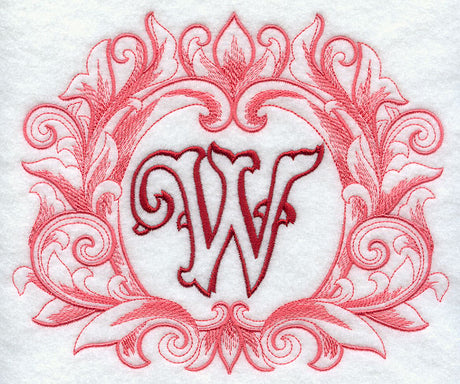 Grand Flourish Capital Letter W - 6 1/2 Inch