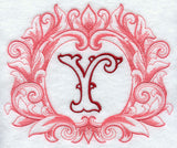 Grand Flourish Capital Letter Y - 6 1/2 Inch