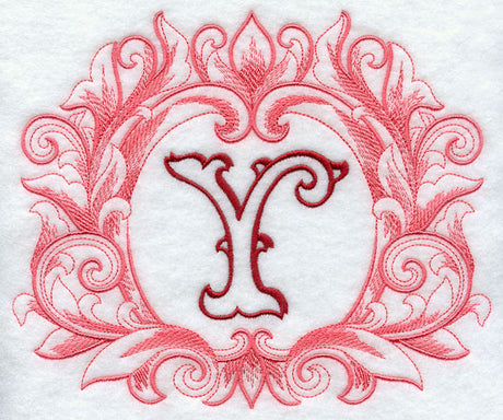 Grand Flourish Capital Letter Y - 6 1/2 Inch