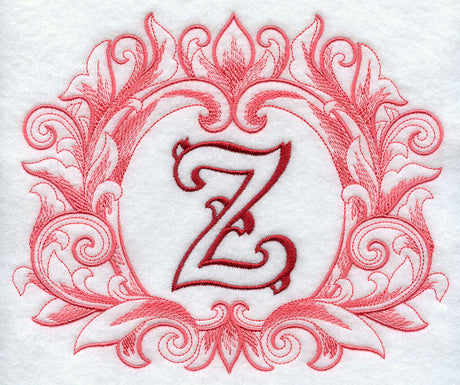 Grand Flourish Capital Letter Z - 6 1/2 Inch