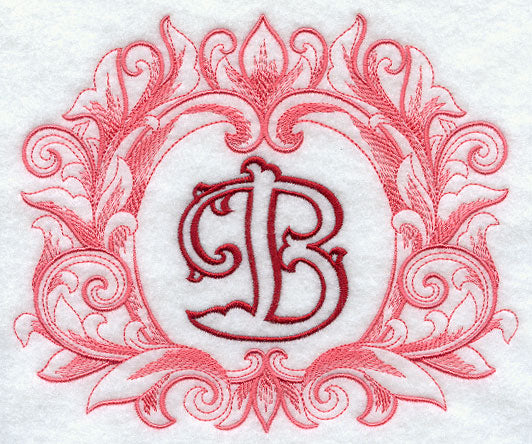 Grand Flourish Capital Letter B - 6 1/2 Inch
