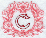 Grand Flourish Capital Letter C - 6 1/2 Inch