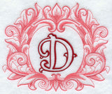 Grand Flourish Capital Letter D - 6 1/2 Inch