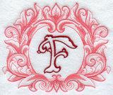Grand Flourish Capital Letter F - 6 1/2 Inch