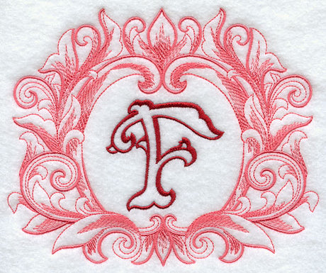 Grand Flourish Capital Letter F - 6 1/2 Inch