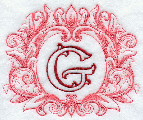 Grand Flourish Capital Letter G - 6 1/2 Inch