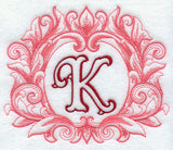 Grand Flourish Capital Letter K - 6 1/2 Inch