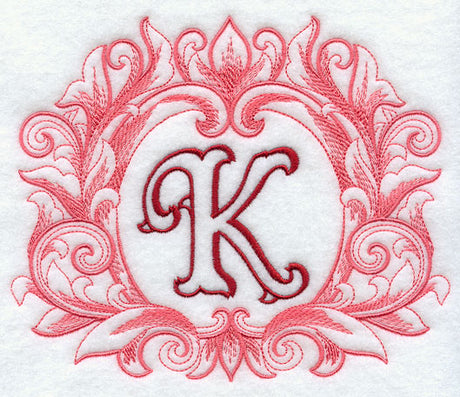 Grand Flourish Capital Letter K - 6 1/2 Inch