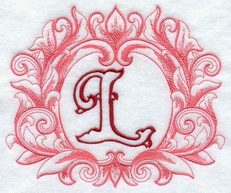 Grand Flourish Capital Letter L - 6 1/2 Inch
