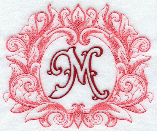 Grand Flourish Capital Letter M - 6 1/2 Inch