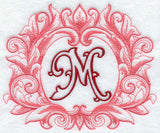 Grand Flourish Capital Letter M - 6 1/2 Inch