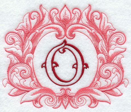 Grand Flourish Capital Letter O - 6 1/2 Inch