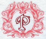Grand Flourish Capital Letter P - 6 1/2 Inch