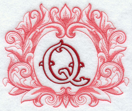 Grand Flourish Capital Letter Q - 6 1/2 Inch