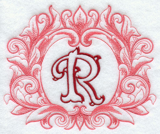 Grand Flourish Capital Letter R - 6 1/2 Inch