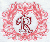 Grand Flourish Capital Letter R - 6 1/2 Inch