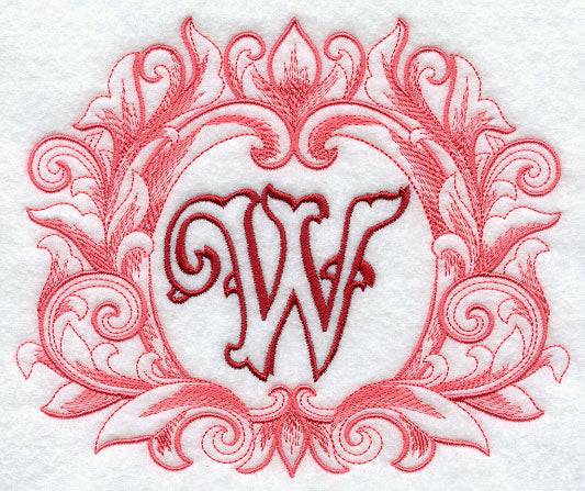 Grand Flourish Capital Letter W - 6 1/2 Inch