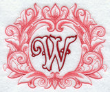 Grand Flourish Capital Letter W - 6 1/2 Inch