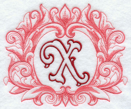 Grand Flourish Capital Letter X - 6 1/2 Inch