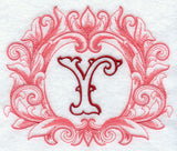 Grand Flourish Capital Letter Y - 6 1/2 Inch