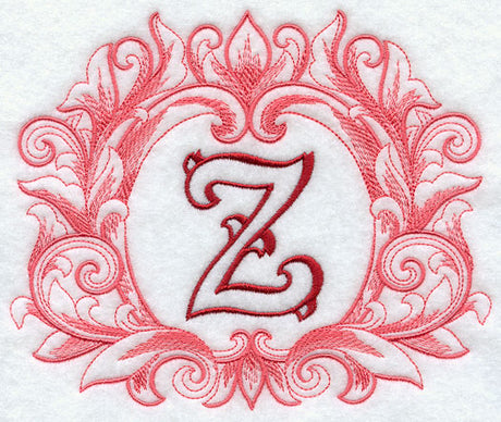 Grand Flourish Capital Letter Z - 6 1/2 Inch