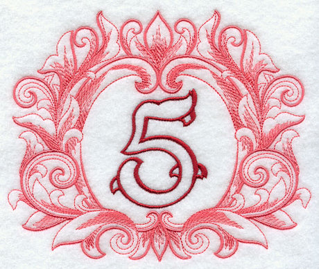 Grand Flourish Number 5 - 6 1/2 Inch