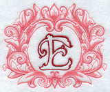 Grand Flourish Capital Letter E - 6 1/2 Inch
