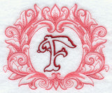 Grand Flourish Capital Letter F - 6 1/2 Inch