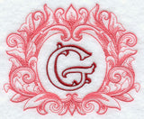 Grand Flourish Capital Letter G - 6 1/2 Inch