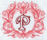 Grand Flourish Capital Letter P - 6 1/2 Inch