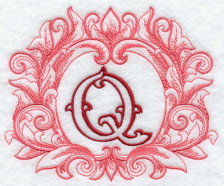 Grand Flourish Capital Letter Q - 6 1/2 Inch