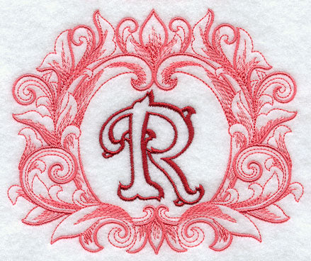 Grand Flourish Capital Letter R - 6 1/2 Inch