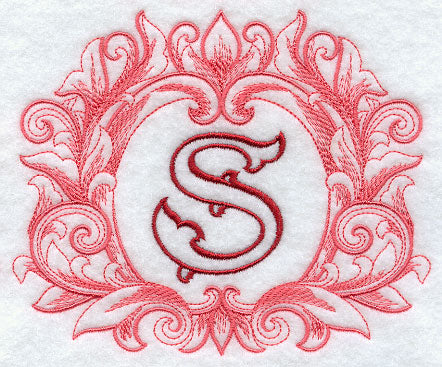 Grand Flourish Capital Letter S - 6 1/2 Inch