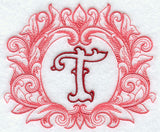 Grand Flourish Capital Letter T - 6 1/2 Inch