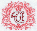 Grand Flourish Capital Letter U - 6 1/2 Inch