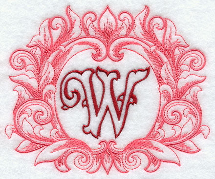 Grand Flourish Capital Letter W - 6 1/2 Inch